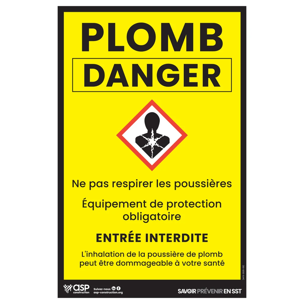 Danger – Plomb, 28 cm x 43 cm