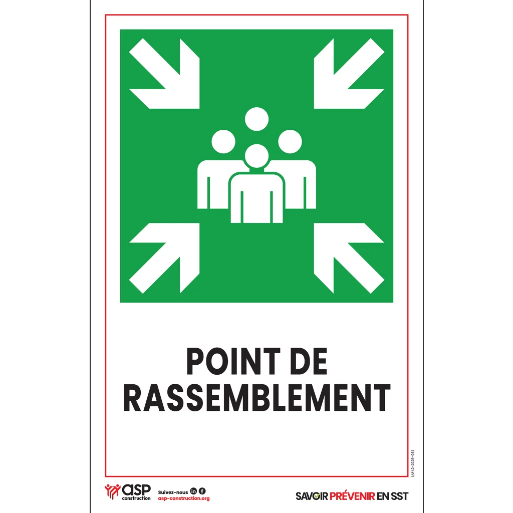 Point de rassemblement, 28 cm x 43 cm
